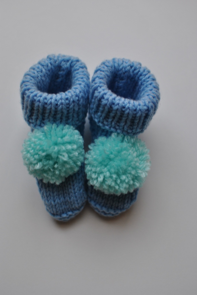 madamedaniel designs tricot chaussons baby bootie handmade 